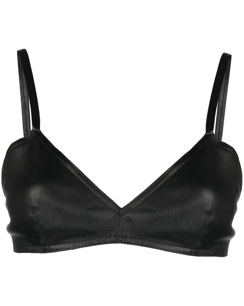 THE MANNEI Sierra Cropped-Top - Schwarz Schwarz