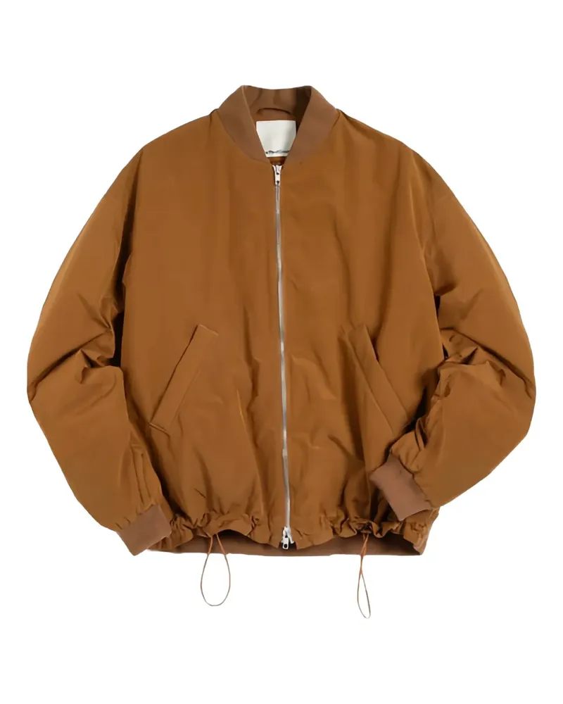 YMC drawstring zip-fastening bomber jacket - Braun Braun