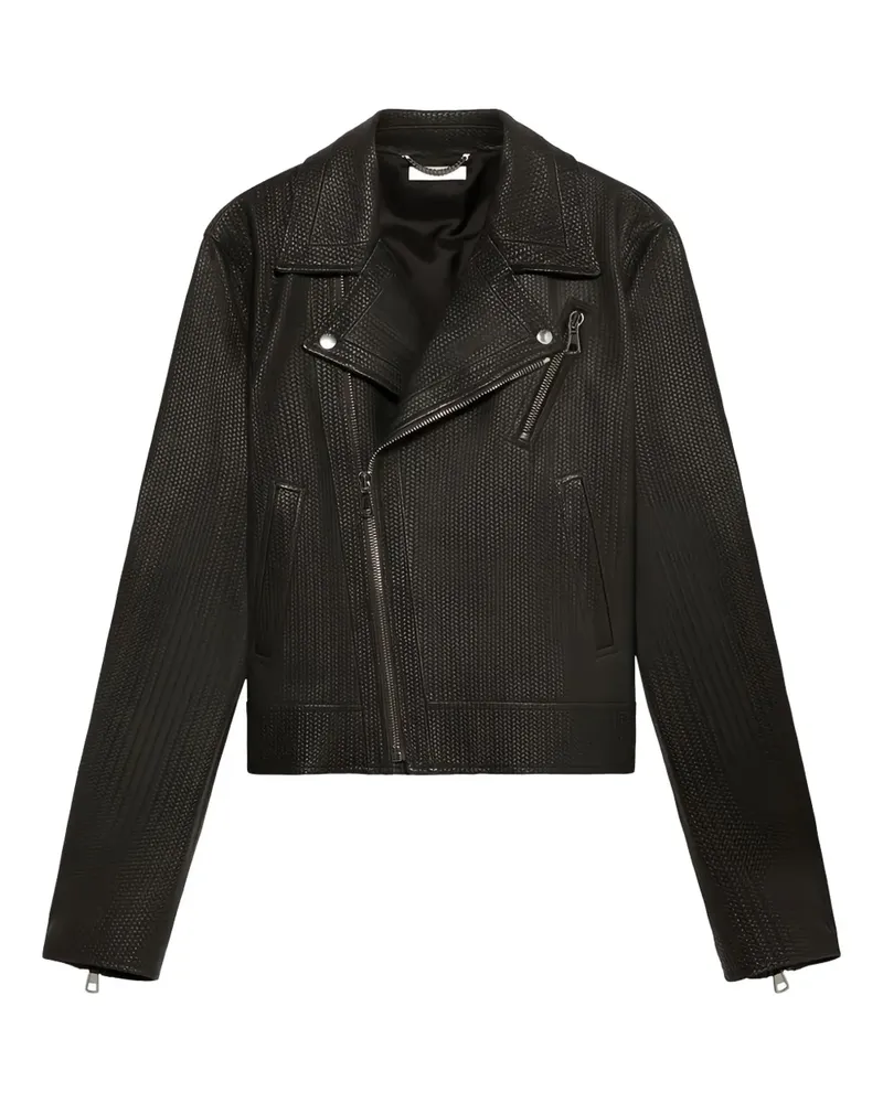 1989 STUDIO Bikerjacke aus Leder - Braun Braun