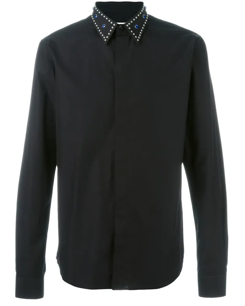 Givenchy Hemd mit verziertem Kragen - Schwarz Schwarz