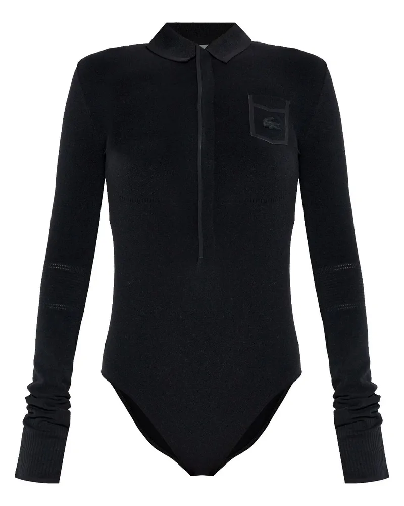 Lacoste Body mit Logo-Applikation - Schwarz Schwarz