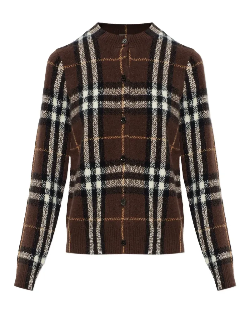 Burberry Check cashmere cardigan - Braun Braun
