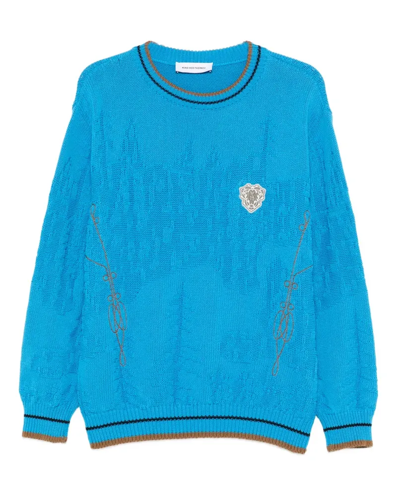KIKO KOSTADINOV Fitz embroidered sweater - Blau Blau