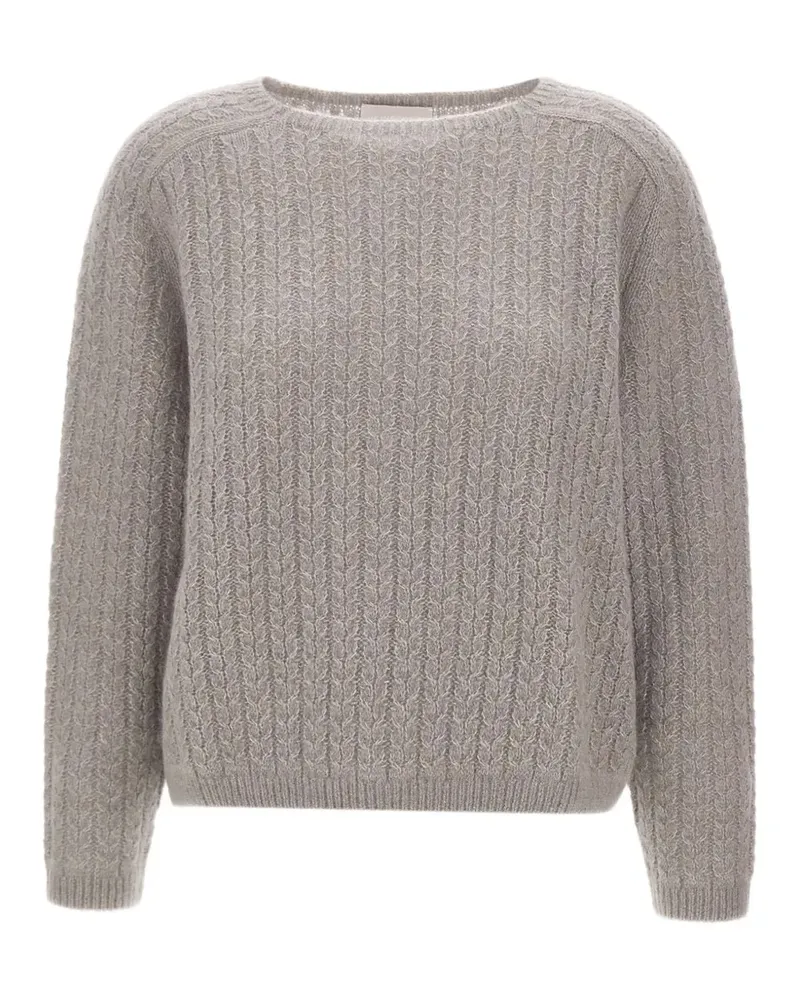 hemisphere cable-knit sweater - Grau Grau