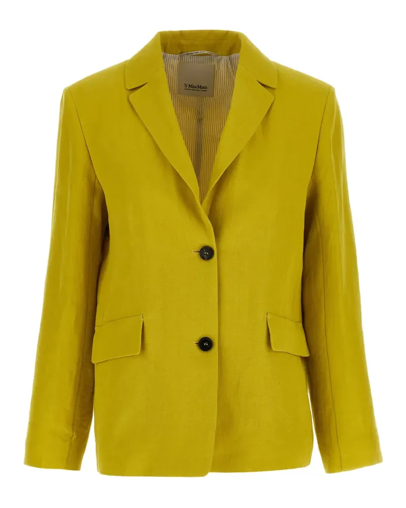 Max Mara SmmAlberta linen blazer - Gelb Gelb