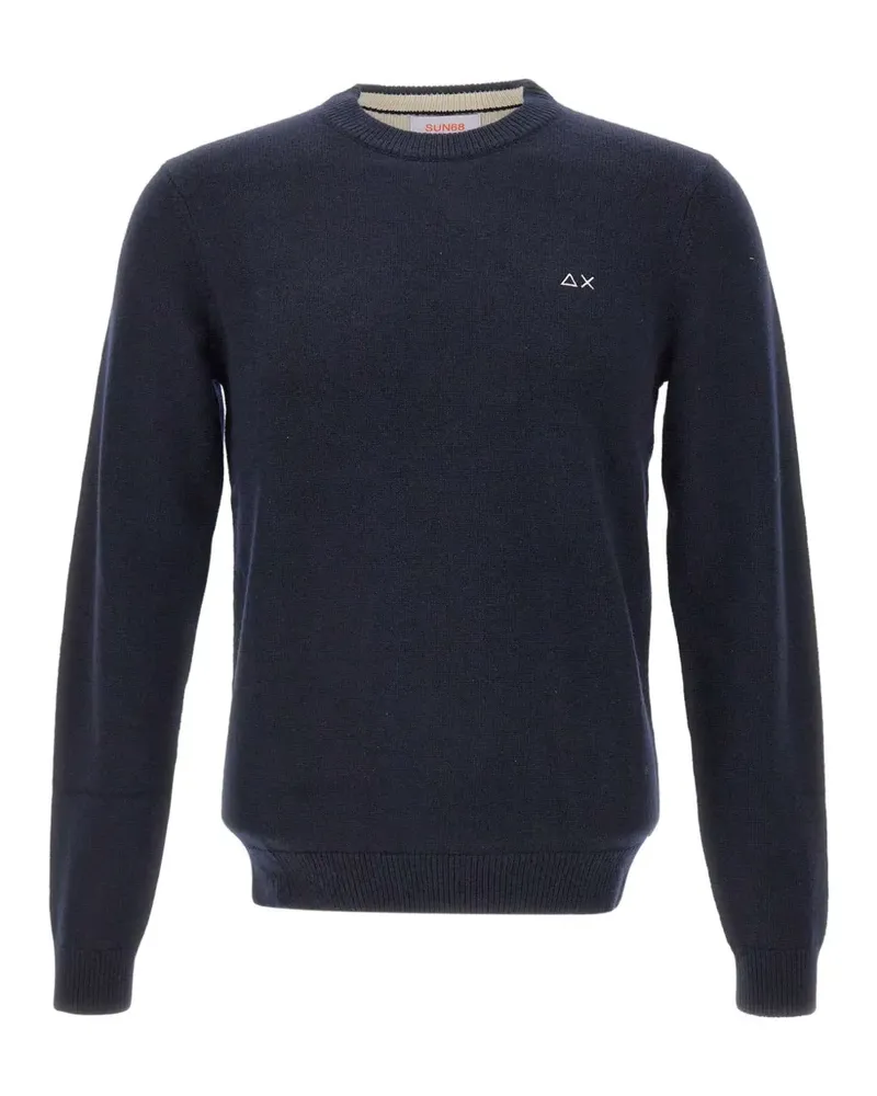 Sun68 Pullover mit Logo-Detail - Blau Blau