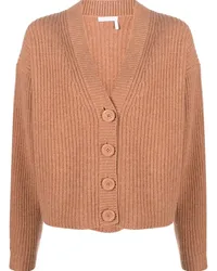 See by Chloé Gerippter Cardigan Braun