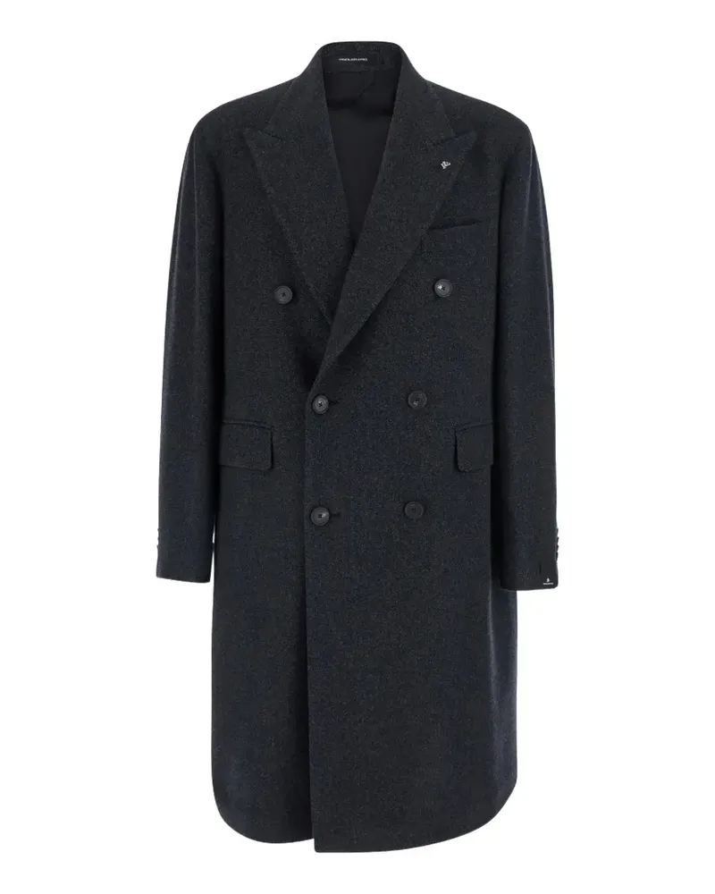 Tagliatore double-breasted peak-lapel coat - Grau Grau