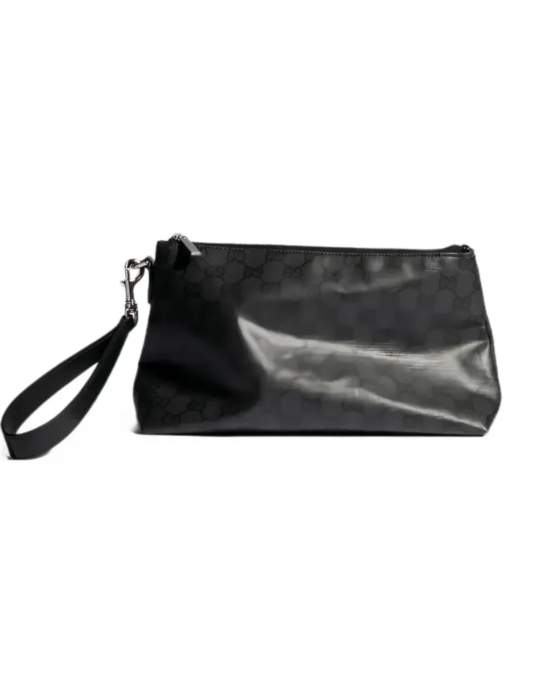 Gucci Kleine Essence Classic GG Supreme Clutch - Schwarz Schwarz