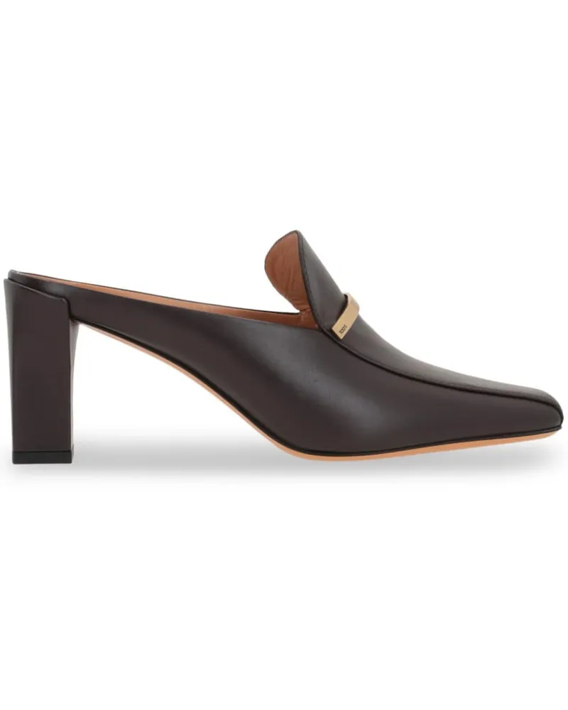 TOD'S Cuoio Mules 71mm - Braun Braun