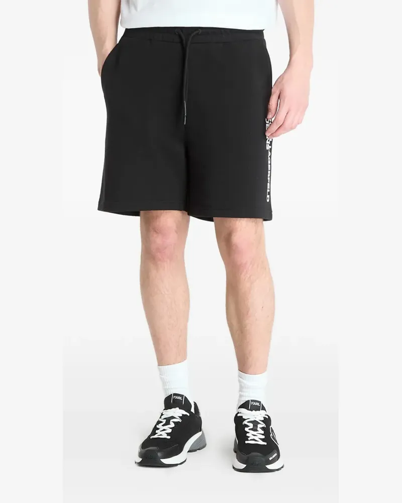 Karl Lagerfeld logo-print drawstring shorts - Schwarz Schwarz