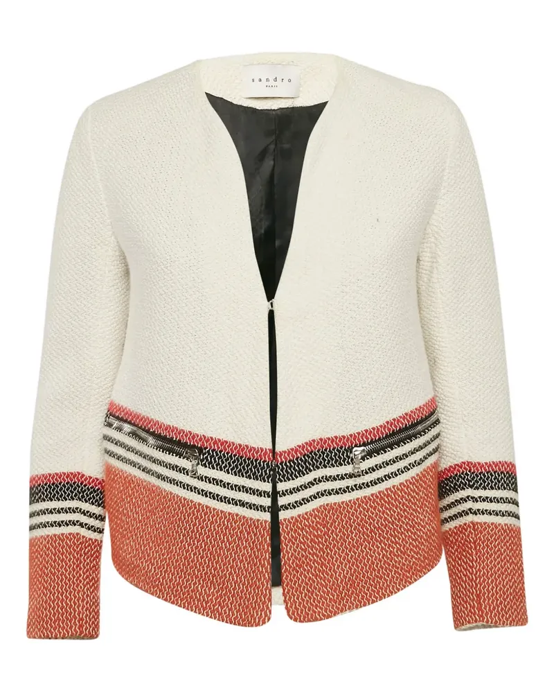 Sandro Pre-owned Jacke ausTweed - Nude Nude