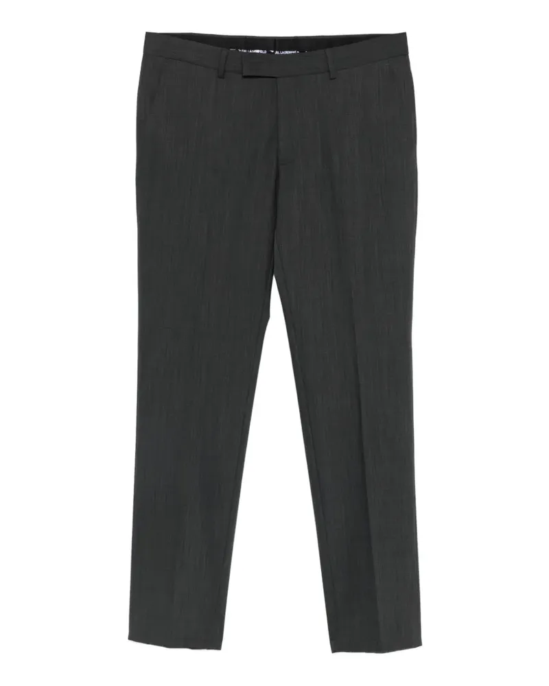 Karl Lagerfeld pressed-crease tailored trousers - Grau Grau