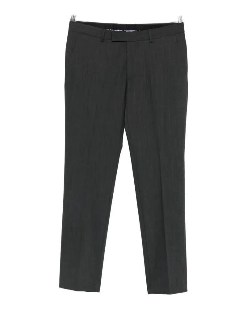 Karl Lagerfeld pressed-crease tailored trousers - Grau Grau