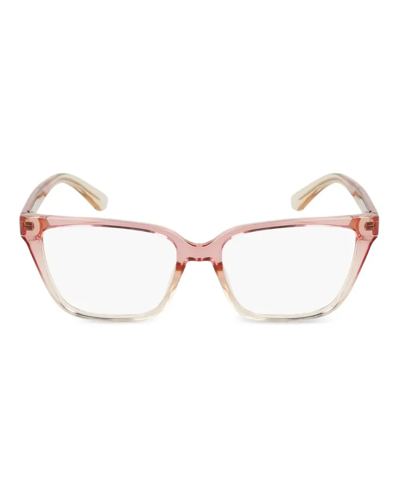Calvin Klein Eckige Brille mit Ombré-Effekt - Rosa Rosa