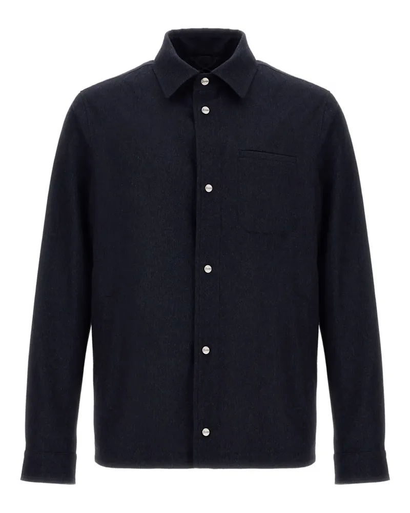 Herno Hemdjacke mit aufgesetzter Tasche - Blau Blau