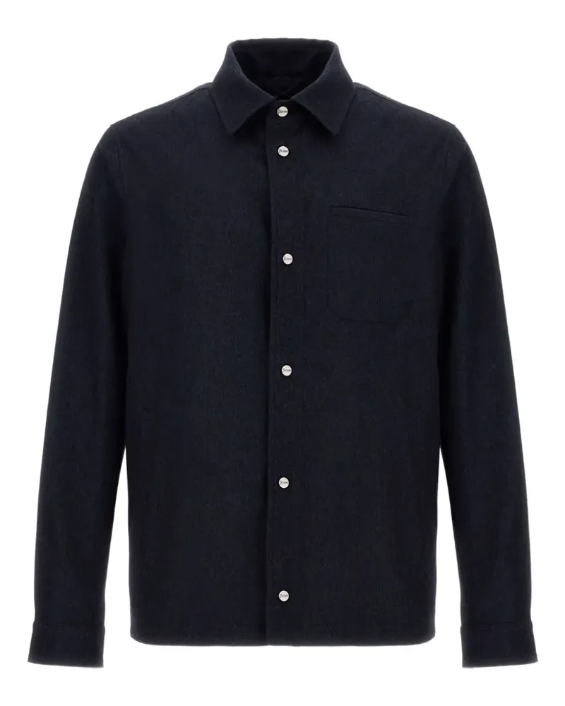 Herno Hemdjacke mit aufgesetzter Tasche - Blau Blau