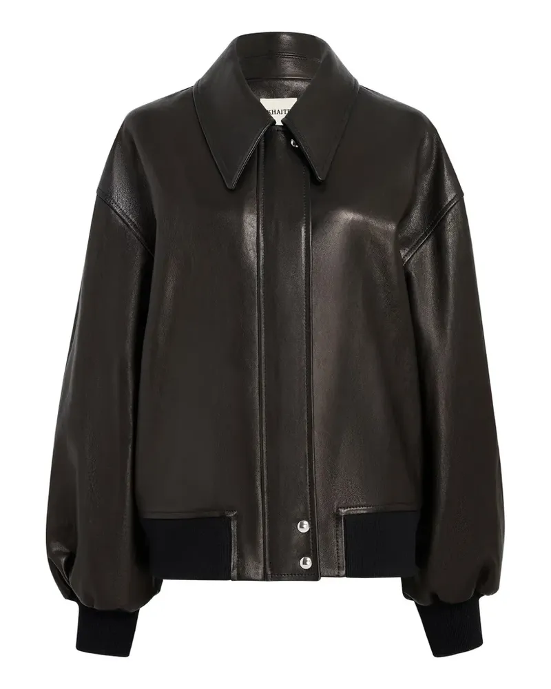 KHAITE Shelman Lederjacke - Schwarz Schwarz