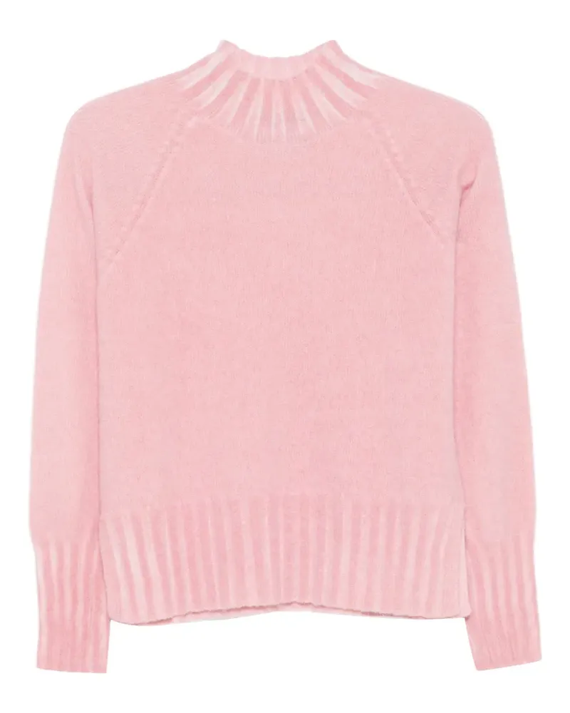 Arovescio Pullover mit Stehkragen - Rosa Rosa