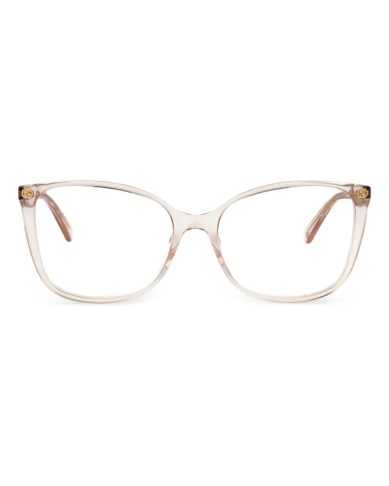 Gucci cat-eye frame glasses - Nude Nude