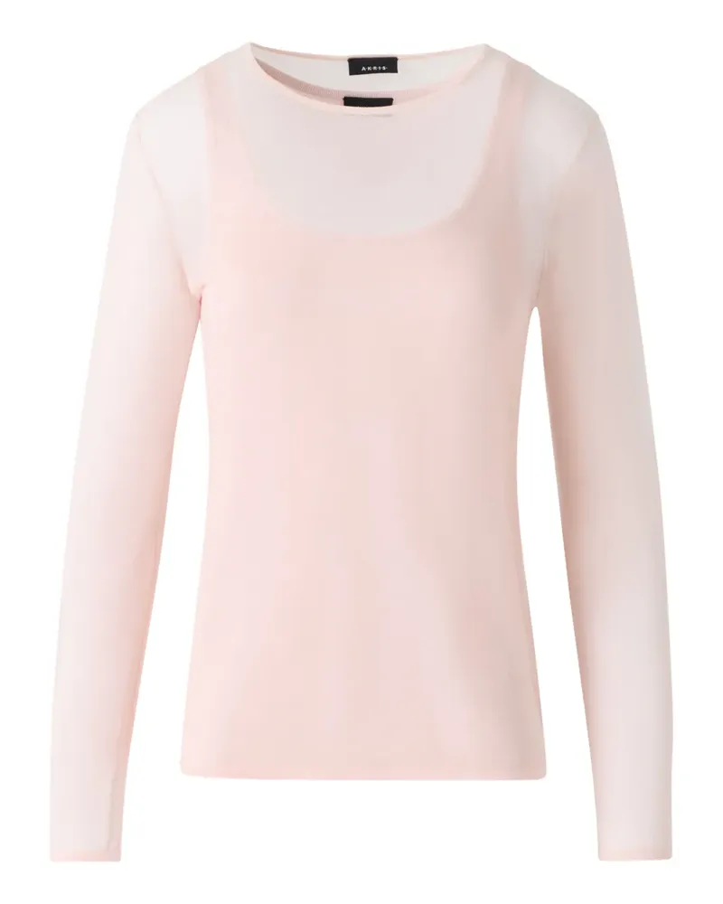 Akris Klassisches Langarmshirt - Rosa Rosa