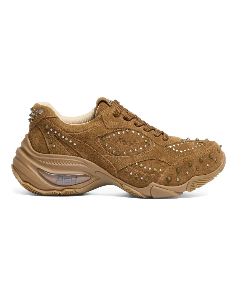 ash Verve Sneakers aus Wildleder mit Nieten - Braun Braun