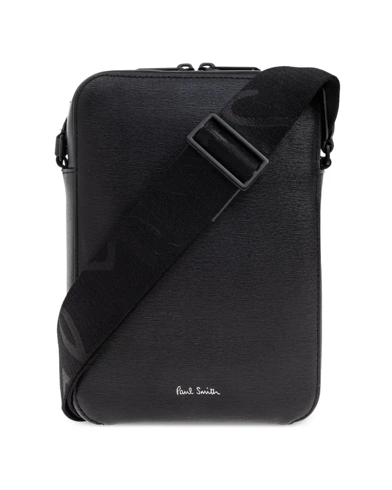 Paul Smith Kuriertasche mit Logo-Print - Schwarz Schwarz