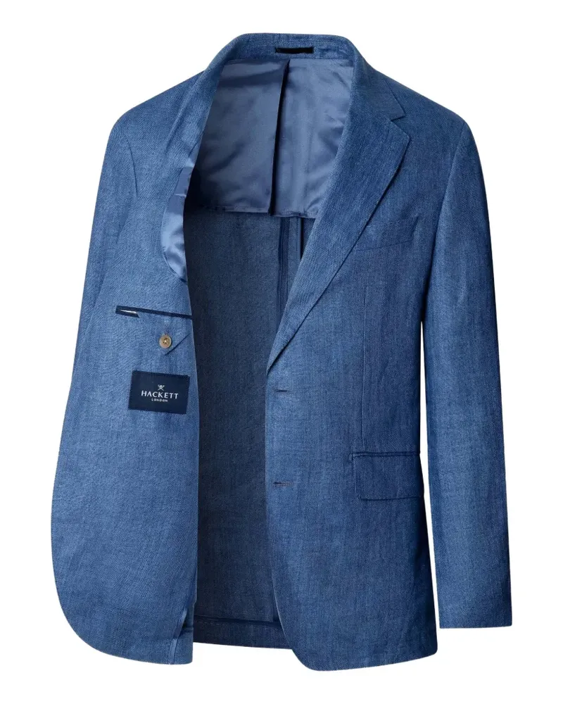 Hackett Einreihiges Delavé Sakko - Blau Blau