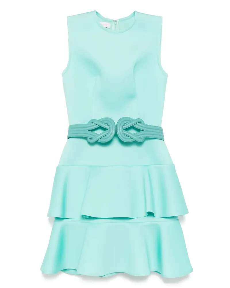 Saiid Kobeisy Minikleid mit Rüschen - Grün Grün