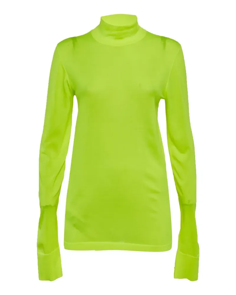 LES RÊVERIES Rollkragenpullover aus Stretch - Grün Grün