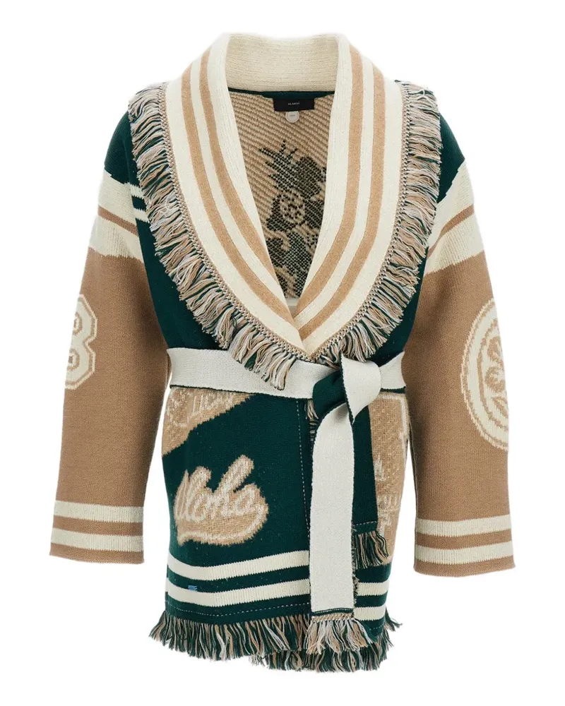 Alanui Cardigan mit Fransen - Grün Grün