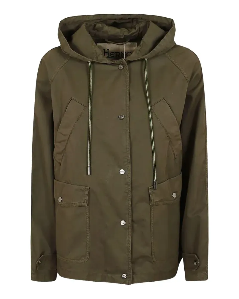 Herno hooded drawstring jacket - Grün Grün