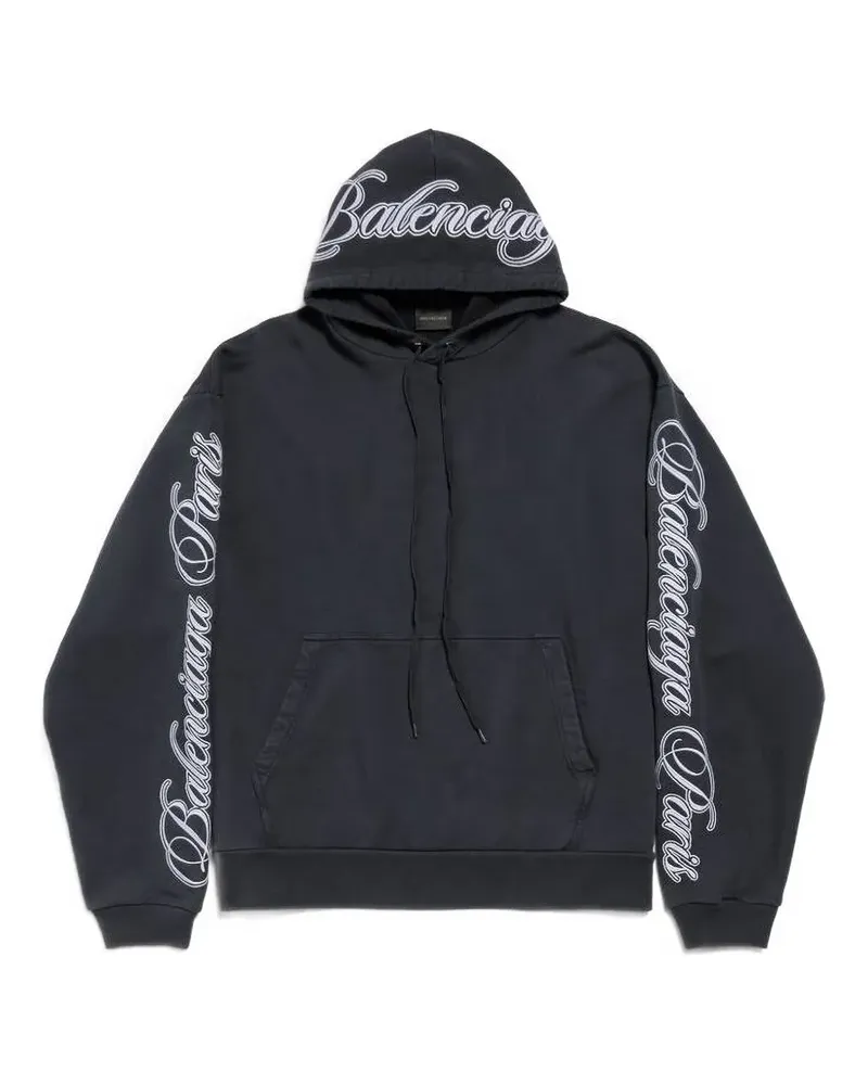 Balenciaga Klassischer Hoodie - Schwarz Schwarz