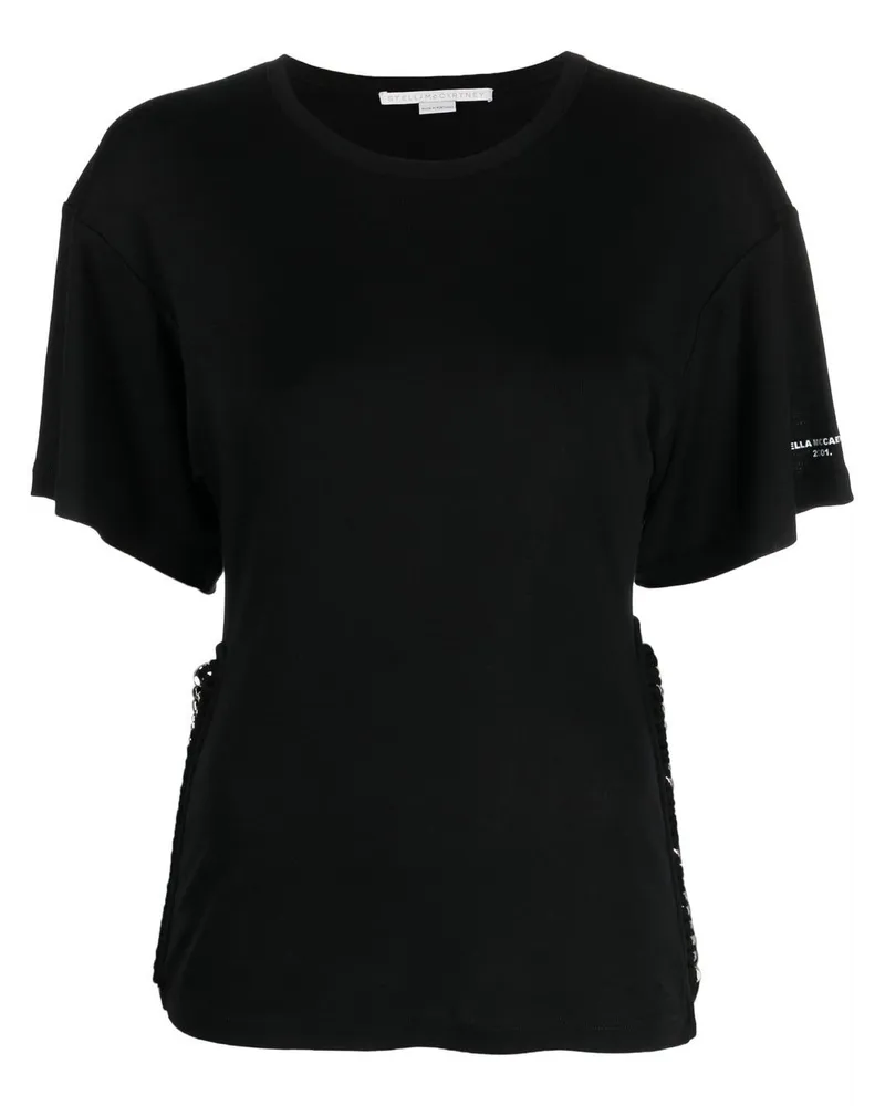 Stella McCartney T-Shirt mit Raglanärmeln - Schwarz Schwarz