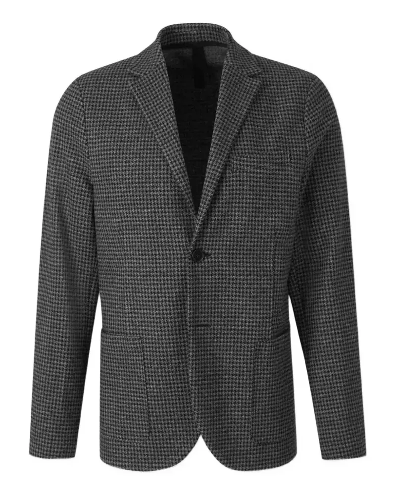 Harris Wharf London houndstooth-pattern single-breasted jacket - Grau Grau
