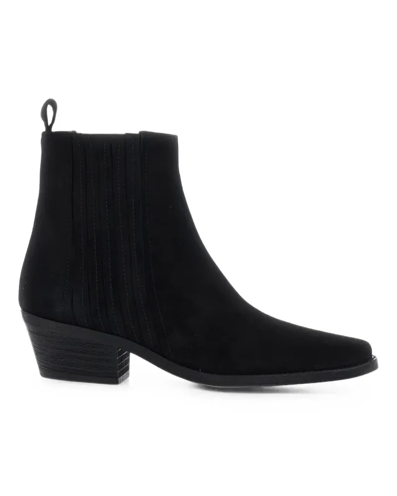 Pollini Stiefel mit spitzer Kappe - Schwarz Schwarz