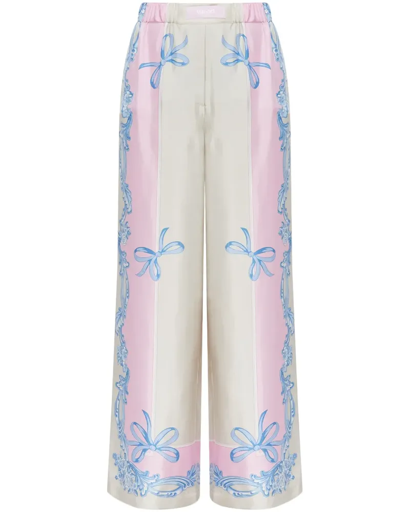 Versace Cameo Seidenhose - Nude Nude