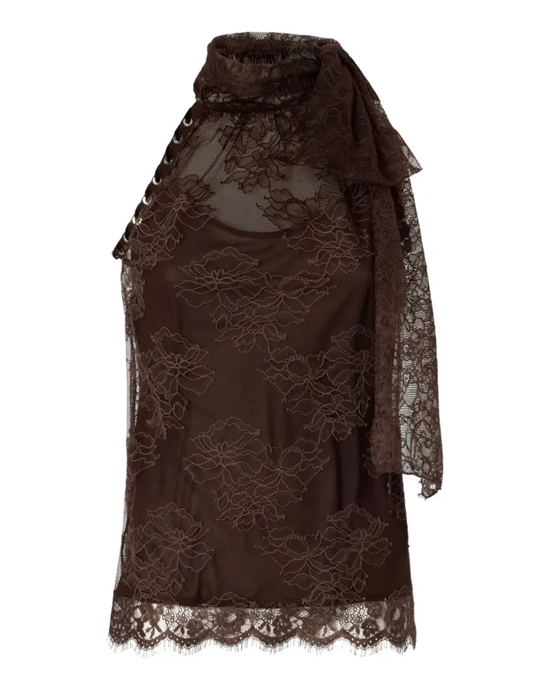 Pinko open-back top - Braun Braun