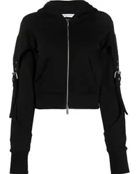 Blumarine Hoodie mit Schnalle Schwarz