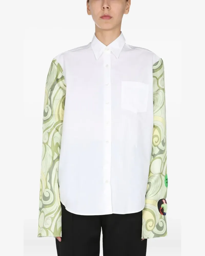 Raf Simons long-sleeve shirt - Weiß Weiß