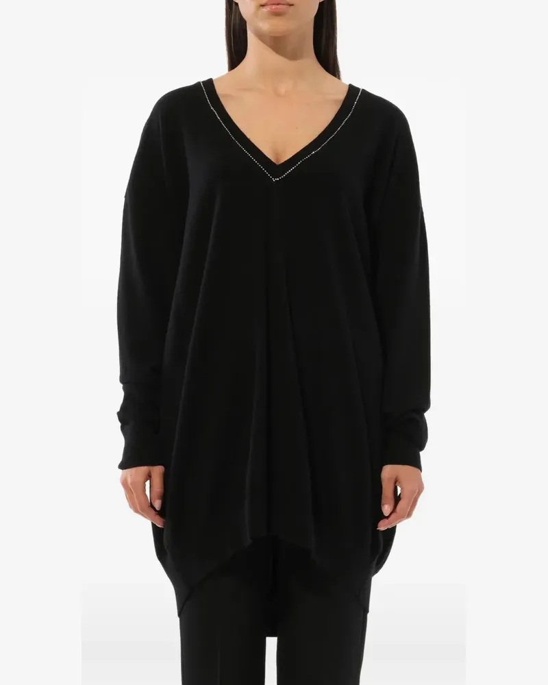 Givenchy embroidered strass-embellished sweater - Schwarz Schwarz