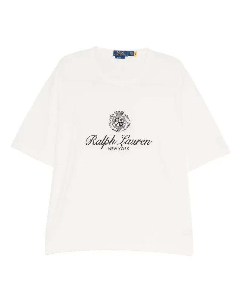 Ralph Lauren logo-embroidered T-shirt - Weiß Weiß