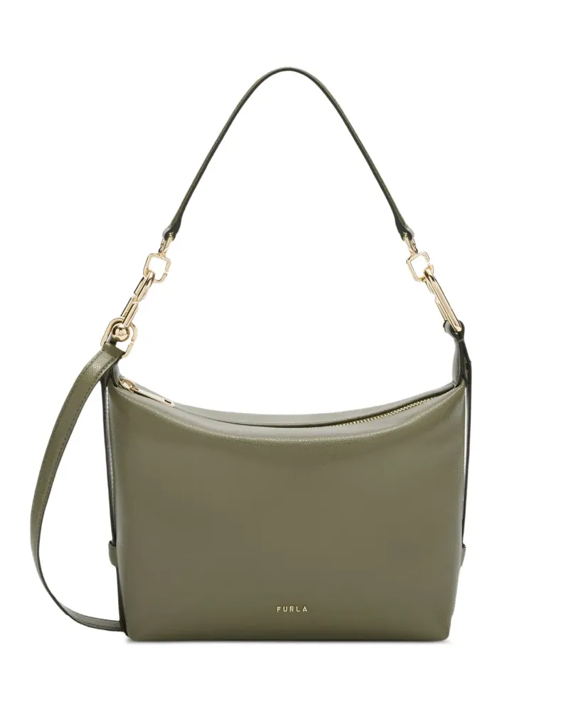 Furla Strukturierte Schultertasche - Grün Grün