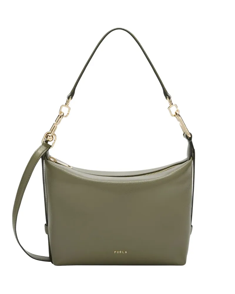 Furla Strukturierte Schultertasche - Grün Grün