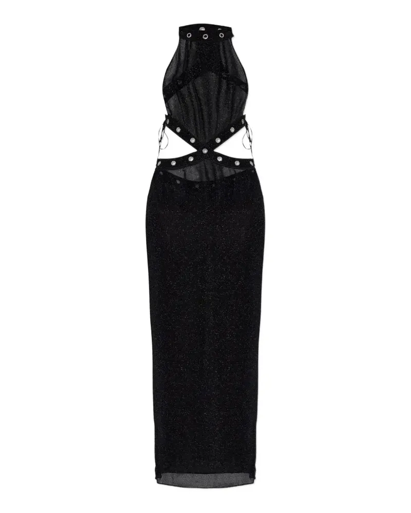 Oséree halterneck maxi dress - Schwarz Schwarz