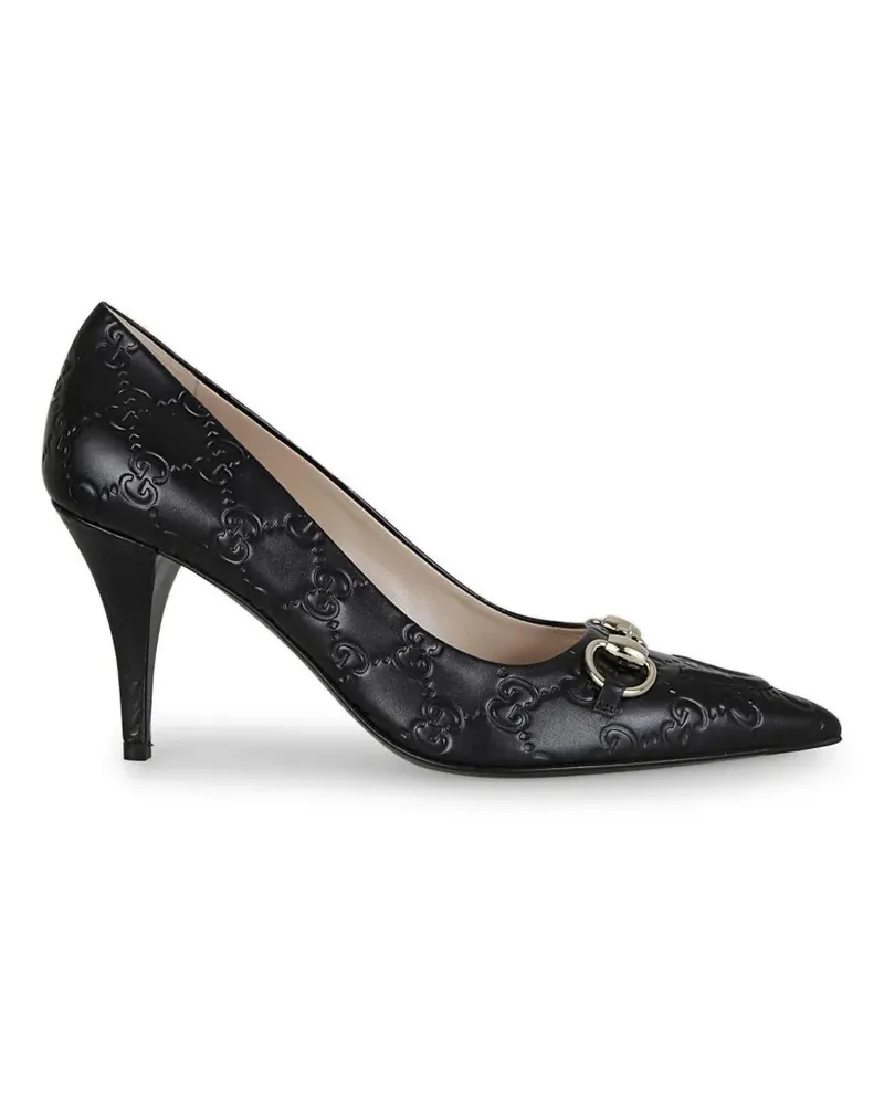 Gucci 8.5cm Horsebit-appliqué pumps - Schwarz Schwarz