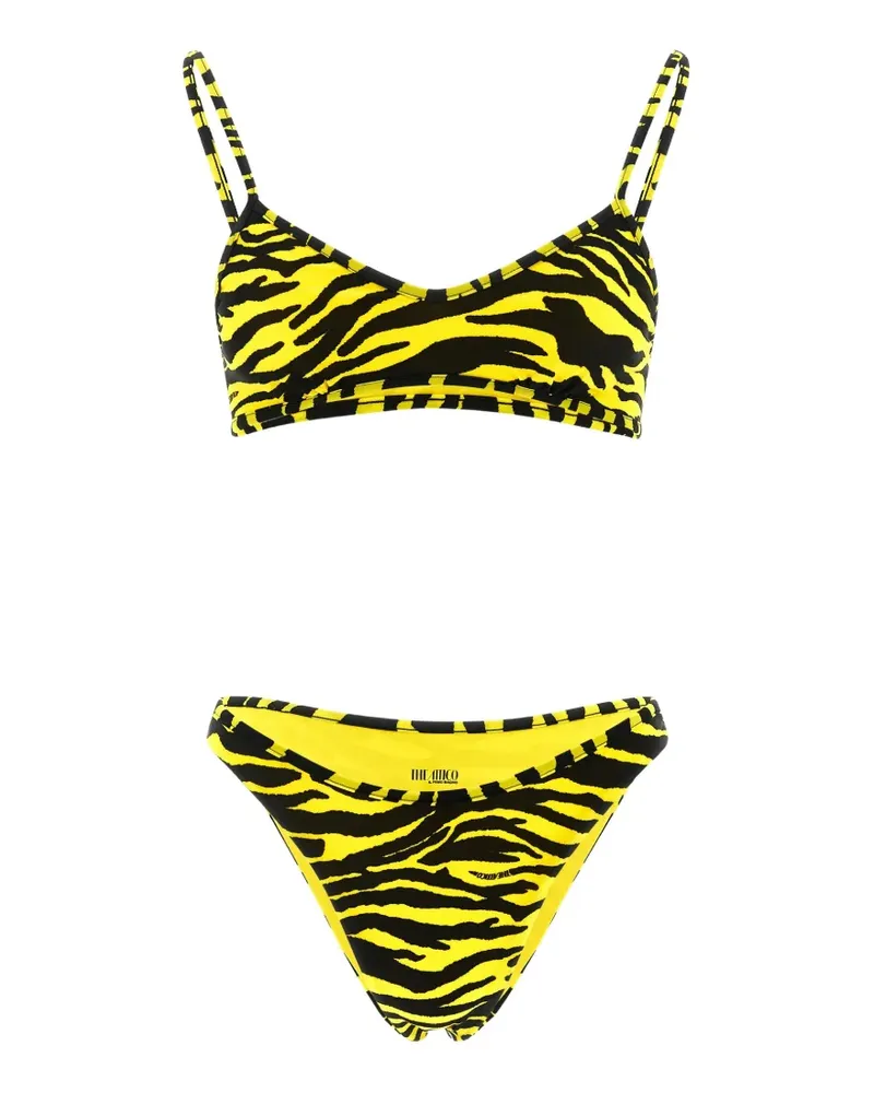 ATTICO Il Primo Bagno animal-print bikini - Gelb Gelb