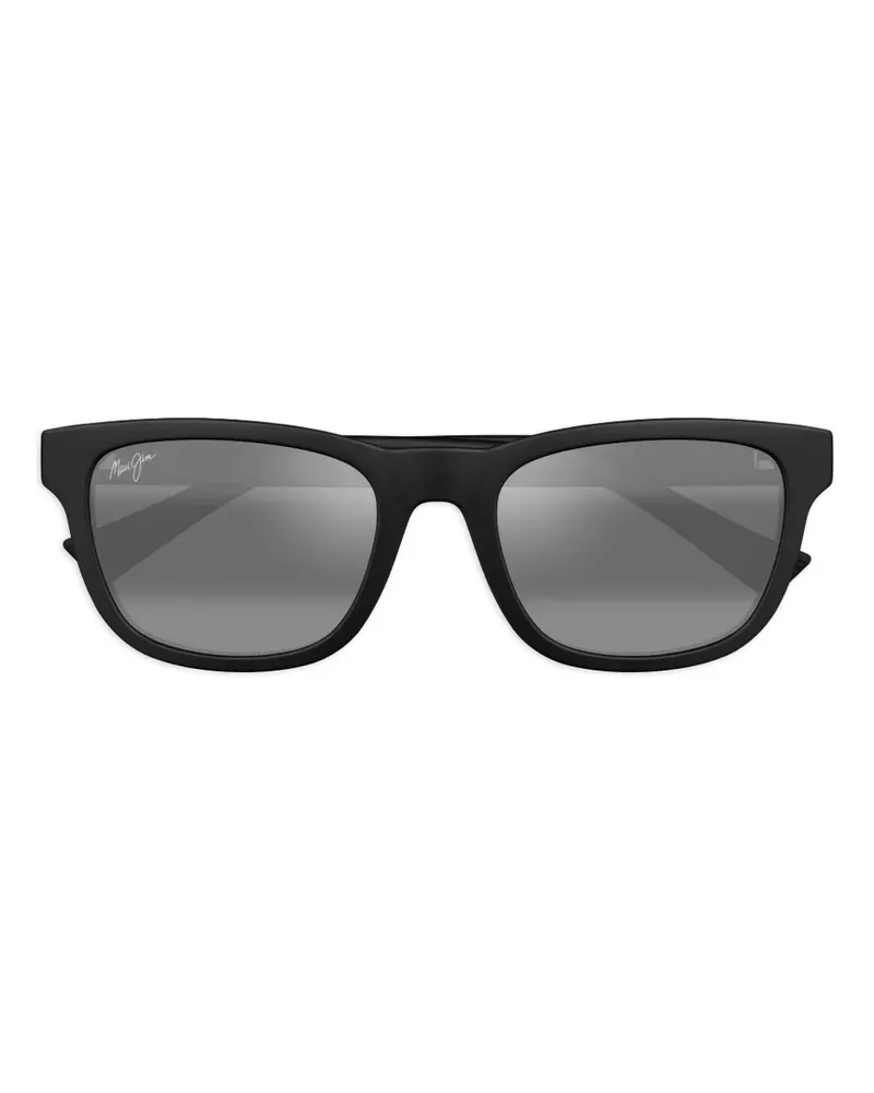 Maui Jim Kāpi'I Sonnenbrille mit eckigem Gestell - Schwarz Schwarz
