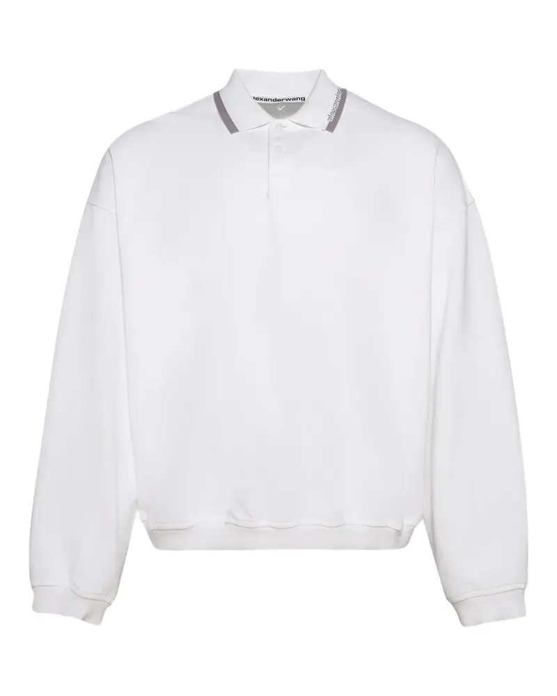 Alexander Wang long-sleeve polo shirt - Weiß Weiß