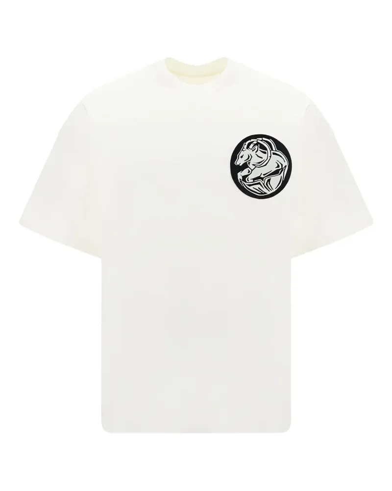Jil Sander logo-patch T-Shirt - Weiß Weiß